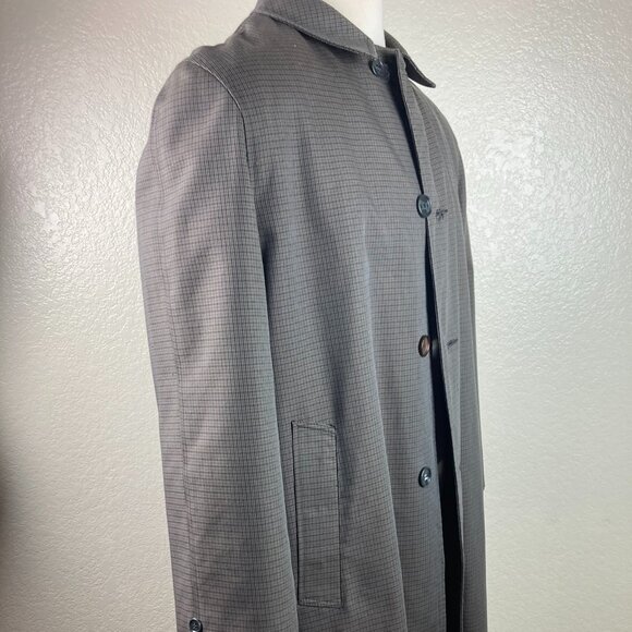 Towncraft by JCP Men's Gray Faux Fur Removable Lining Overcoat Size 46R-48R - Picture 3 of 16